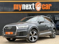 USED 2016 16 AUDI Q7 3.0 TDI V6 S line SUV 5dr Diesel Tiptronic quattro Euro 6 (s/s) (272 ps) AUDI Q7 3.0 TDI V6 S LINE + QUATTRO 4WD + HEADS UP DISPLAY + AUDI VIRTUAL COCKPIT + BOSE 3D SURROUND SOUND + REVERSE CAMERAS WITH PARKING SENSORS + DEPLOYABLE TOWBAR + 7 SEATS + HEATED ELECTRIC MEMORY SEATS + ELECTRIC TAILGATE + ISOFIX + 21" TURBINE ALLOYS + HILL DESCENT CONTROL + PARK ASSIST + ADAPTIVE CRUISE CONTROL + SATELLITE NAVIGATION + MANY MORE EXTRAS  12 MONTHS MOT + 6 MONTHS WARRANTY + PART EXCHANGE WELCOME +  NATIONWIDE DELIVERY AVAILABLE