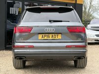 USED 2016 16 AUDI Q7 3.0 TDI V6 S line SUV 5dr Diesel Tiptronic quattro Euro 6 (s/s) (272 ps) AUDI Q7 3.0 TDI V6 S LINE + QUATTRO 4WD + HEADS UP DISPLAY + AUDI VIRTUAL COCKPIT + BOSE 3D SURROUND SOUND + REVERSE CAMERAS WITH PARKING SENSORS + DEPLOYABLE TOWBAR + 7 SEATS + HEATED ELECTRIC MEMORY SEATS + ELECTRIC TAILGATE + ISOFIX + 21" TURBINE ALLOYS + HILL DESCENT CONTROL + PARK ASSIST + ADAPTIVE CRUISE CONTROL + SATELLITE NAVIGATION + MANY MORE EXTRAS  12 MONTHS MOT + 6 MONTHS WARRANTY + PART EXCHANGE WELCOME +  NATIONWIDE DELIVERY AVAILABLE
