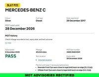 USED 2017 67 MERCEDES-BENZ C-CLASS 2.1 C220d Sport (Premium) Saloon 4dr Diesel G-Tronic+ Euro 6 (s/s) (170 ps) Full Service History  |  Only 2 Owners From Brand New  |  2 Keys