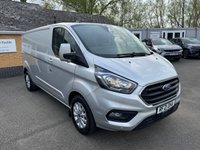 USED 2021 21 FORD TRANSIT CUSTOM 2.0 300 EcoBlue Limited Panel Van 5dr Diesel Manual L2 H1 Euro 6 (s/s) (130 ps) Bluetooth Connectivity - DAB Digital Radio - Front & Rear Parking Sensors -  Cruise Control - Air Conditioning - Driver & Passenger Heated Seats.