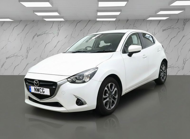 2019 Mazda Mazda2 in white — photo 2 of 11