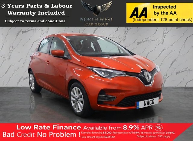 2021 ZOE R110 EV50 52KWH ICONIC HATCHBACK 5DR ELECTRIC AUTO RAPID CHARGE 107 BHP... photo