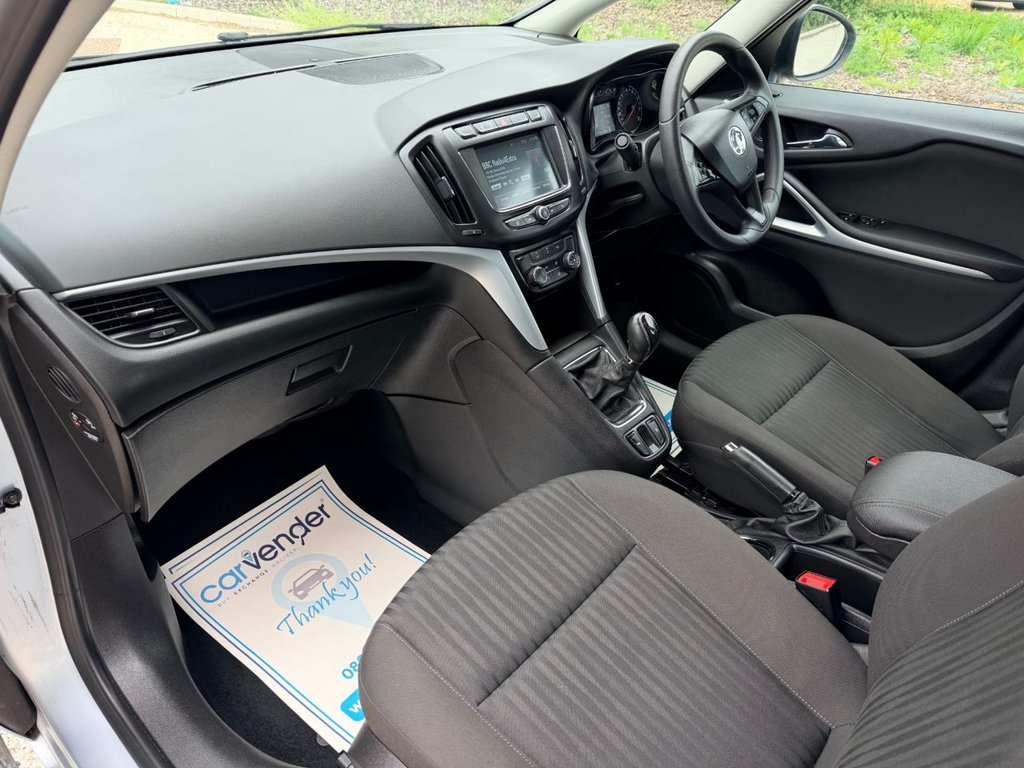 USED 2017 17 VAUXHALL ZAFIRA TOURER 1.4i Turbo Design MPV 5dr Petrol Manual Euro 6 (140 ps) 8 Services|7 Seats|R.F Sensors|Apple CarPlay/Android Auto|