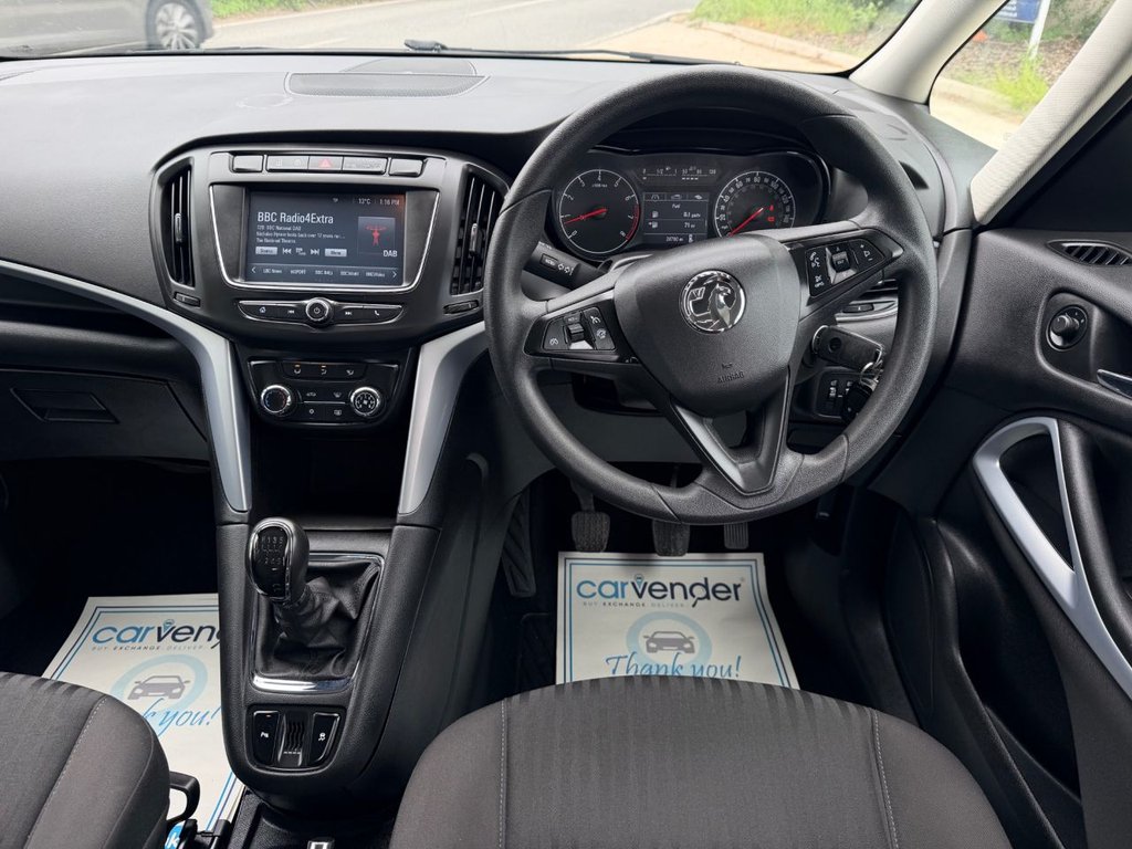 USED 2017 17 VAUXHALL ZAFIRA TOURER 1.4i Turbo Design MPV 5dr Petrol Manual Euro 6 (140 ps) 8 Services|7 Seats|R.F Sensors|Apple CarPlay/Android Auto|