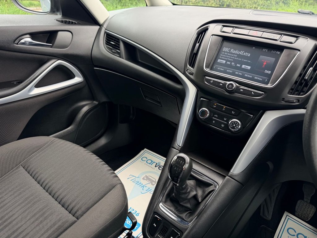 USED 2017 17 VAUXHALL ZAFIRA TOURER 1.4i Turbo Design MPV 5dr Petrol Manual Euro 6 (140 ps) 8 Services|7 Seats|R.F Sensors|Apple CarPlay/Android Auto|
