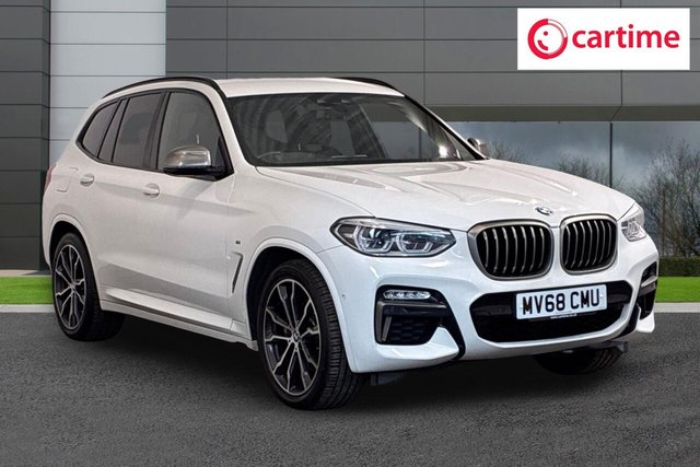 View our BMW X3 3.0 M40i GPF SUV 5dr Petrol Auto xDrive Euro 6 (s/s) (354 ps) Reverse Camera, Front / Rear Park Distance Control, Visibility Package, BMW Navigation, 20In Alloys