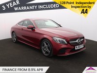 USED 2018 68 MERCEDES-BENZ C-CLASS 1.5 C200 MHEV AMG Line (Premium) Coupe 2dr Petrol G-Tronic+ Euro 6 (s/s) (198 ps) REVERSE CAMERA | HEATED SEATS