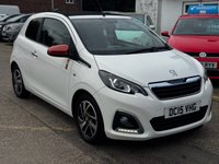 USED 2015 15 PEUGEOT 108 1.2 PureTech Roland Garros Top! 3dr Petrol Manual Euro 6 (82 ps) Bluetooth,rev cam,auto lights,