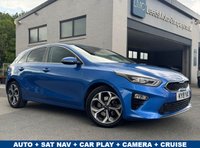 USED 2019 19 KIA CEED 1.4 T-GDi Blue Edition Hatchback 5dr Petrol DCT Euro 6 (s/s) (138 bhp) AUTO -- FULL SERVICE HISTORY -- SAT NAV -- CAR PLAY -- CAMERA