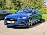 USED 2019 69 AUDI A5 2.0 TDI 40 Black Edition Coupe 2dr Diesel S Tronic Euro 6 (s/s) (190 ps) PAN ROOF - 2 KEYS + BLACK ED !!