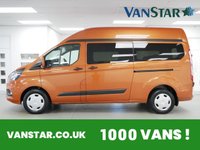 USED 2023 23 FORD TRANSIT CUSTOM 320 2.0 EBL 130 BHP L2 HIGH ROOF TREND AUTOMATIC 9 SEAT MINIBUS AUTOMATIC | AIR CON | CARPLAY | 9 SEATS