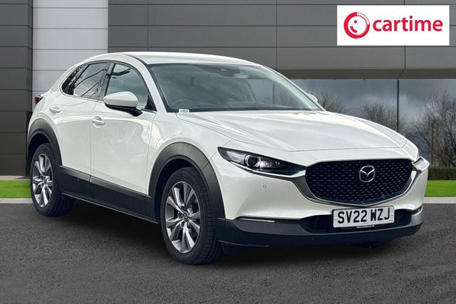 View our Mazda CX-30 2.0 e-SKYACTIV G MHEV Sport Lux SUV 5dr Petrol Manual Euro 6 (s/s) (122 ps) Reverse Camera, Front / Rear Parking Sensors, Android Auto / Apple CarPlay, Heated Front Seats, 18In Alloys
