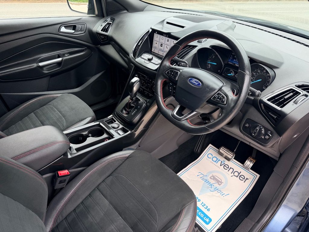 USED 2019 19 FORD KUGA 2.0 TDCi ST-Line SUV 5dr Diesel Powershift Euro 6 (120 ps) 6 Services|R.F Sensors|SatNav|Apple CarPlay/Android Auto|Heated Seats|
