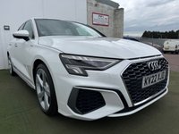 USED 2022 22 AUDI A3 1.5 TFSI 35 S line Sportback 5dr Petrol S Tronic Euro 6 (s/s) (150 ps) 
