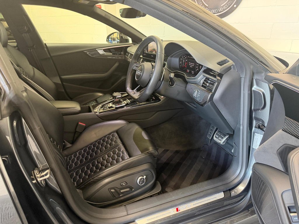 USED 2020 70 AUDI RS5 2.9 TFSI V6 Carbon Black Sportback Tiptronic quattro Euro 6 (s/s) 5dr CARBON|FULL HISTORY|C&S PACK
