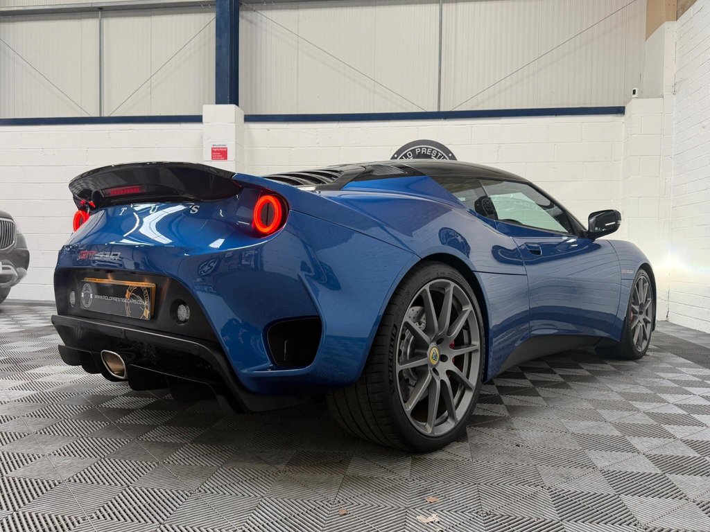 USED 2019 69 LOTUS EVORA 3.5 V6 GT410 Sport Euro 6 2dr 1 OF 2 ESSEX BLUE|FULL PPF
