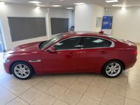 USED 2017 67 JAGUAR XE 2.0i Prestige Saloon 4dr Petrol Auto Euro 6 (s/s) (200 ps) FIRENZE RED METALLIC, BLACK LEATHER, SATELLITE NAVIGATION, CLIMATE CONTROL, MULTI FUNCTION STEERING WHEEL, CRUISE CONTROL, MEDIA, HEATED FRONT SEATS, BLUETOOTH, FRONT & REAR PARKING SENSORS, PADDLE SHIFT, CUP HOLDERS, ALLOY WHEELS, DAB