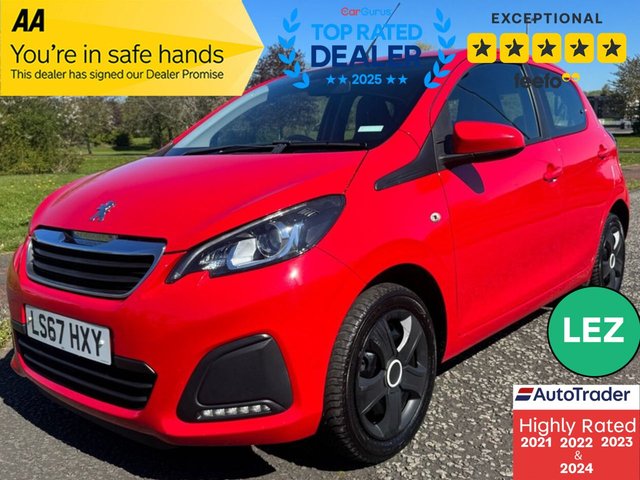 2017 PEUGEOT 108 1.0 ACTIVE HATCHBACK 5DR PETROL MANUAL EURO 6 68 PS IDEAL FIRST... photo