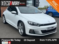 USED 2017 17 VOLKSWAGEN SCIROCCO 2.0 TDI BlueMotion Tech R-Line Hatchback 3dr Diesel DSG Euro 6 (s/s) (150 ps) 2 OWNERS FROM BRAND NEW + SERVICE HISTORY + MAJOR SERVICE + DSG GEARBOX SERVICE DONE + 1 YEAR MOT