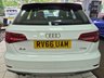 USED 2016 66 AUDI A3 1.4 TFSI CoD S line Sportback 5dr Petrol Manual Euro 6 (s/s) (150 ps) Led Matrix Lights Nav Part Leather