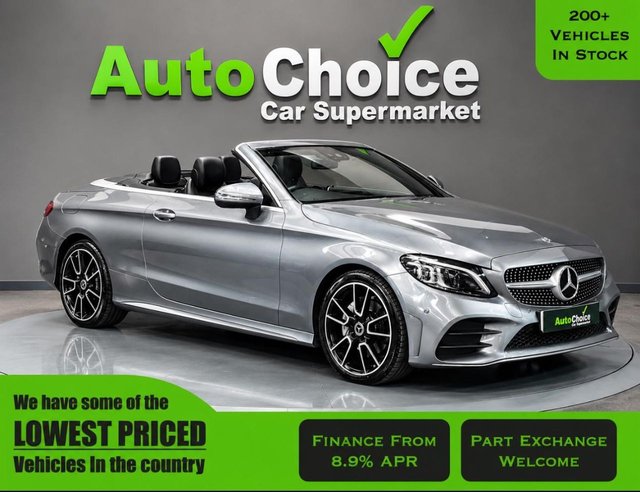 2019 MERCEDES C CLASS 1.5 C200 MHEV AMG LINE PREMIUM CABRIOLET 2DR PETROL G TRONIC EURO... photo
