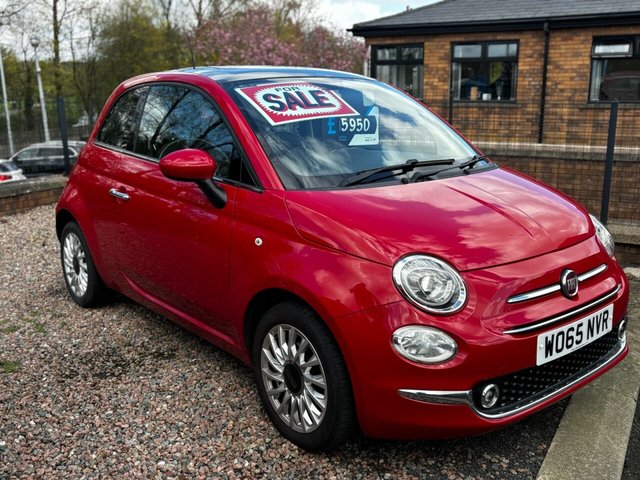 View our Fiat 500 1.2 Lounge Hatchback 3dr Petrol Manual Euro 6 (s/s) (69 bhp)