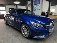 USED 2017 V MERCEDES-BENZ C-CLASS 2.1 C220d AMG Line Cabriolet 2dr Diesel G-Tronic+ 4MATIC Euro 6 (s/s) (170 ps) AMBIAINT LIGHTING + HEATED SEATS