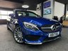 USED 2017 V MERCEDES-BENZ C-CLASS 2.1 C220d AMG Line Cabriolet 2dr Diesel G-Tronic+ 4MATIC Euro 6 (s/s) (170 ps) AMBIAINT LIGHTING + HEATED SEATS