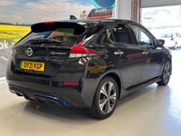 USED 2021 21 NISSAN LEAF 40kWh N-Connecta Hatchback 5 Door Electric Automatic Black 1 Former Keeper HEATED SEATS+360 CAMERAS+PRIV GLASS