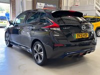 USED 2021 21 NISSAN LEAF 40kWh N-Connecta Hatchback 5 Door Electric Automatic Black 1 Former Keeper HEATED SEATS+360 CAMERAS+PRIV GLASS
