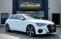 USED 2022 22 AUDI A3 2.0 TDI 35 Sport Sportback 5dr Diesel S Tronic Euro 6 (s/s) (150 ps) C+S PACK + REVERSE CAMERA + FULL LEATHER + HEATED SEATS