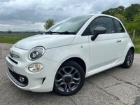 USED 2016 66 FIAT 500 1.2 S Hatchback 3dr Petrol Manual Euro 6 (s/s) (69 bhp) ONLY &pound;20 TAX + LOW INSURANCE GROUP + 7' TOUCHSCREEN DISPLAY WITH BLUETOOTH & DAB RADIO + AIR CON + ELECTRIC FRONT WINDOWS + HEATED REAR WINDSCREEN + REAR PARKING SENSORS + SPORTS PACK + GREAT 1ST TIME CAR + FINISHED IN BOSSA NOVA WHITE + REMOTE CENTRAL LOCKING WITH 2 KEYS + SPORT FABRIC + LEATHER STEERING WHEEL WITH AUDIO CONTROLS + PRIVACY GLASS + 15' SATIN GRAPHITE ALLOY WHEELS WITH TPMS