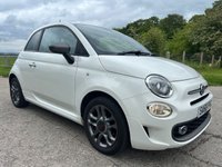 USED 2016 66 FIAT 500 1.2 S Hatchback 3dr Petrol Manual Euro 6 (s/s) (69 bhp) ONLY &pound;20 TAX + LOW INSURANCE GROUP + 7' TOUCHSCREEN DISPLAY WITH BLUETOOTH & DAB RADIO + AIR CON + ELECTRIC FRONT WINDOWS + HEATED REAR WINDSCREEN + REAR PARKING SENSORS + SPORTS PACK + GREAT 1ST TIME CAR + FINISHED IN BOSSA NOVA WHITE + REMOTE CENTRAL LOCKING WITH 2 KEYS + SPORT FABRIC + LEATHER STEERING WHEEL WITH AUDIO CONTROLS + PRIVACY GLASS + 15' SATIN GRAPHITE ALLOY WHEELS WITH TPMS