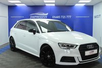 USED 2017 17 AUDI A3 1.6 TDI Black Edition Sportback 5dr Diesel Manual Euro 6 (s/s) (116 ps) 