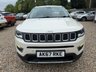 USED 2018 67 JEEP COMPASS 2.0 MultiJetII Limited SUV 5dr Diesel Manual 4WD Euro 6 (s/s) (140 ps) 63,320 MILES+4WD+8.4 INCH UCONNECT TOUCHSCREEN SATELLITE NAVIGATION SYSTEM+BEATS AUDIO SYSTEM+DAB RADIO-BLUETOOTH+DUAL ZONE CLIMATE CONTROL AIR-CONDITIONING+LANE DEPARTURE WARNING+HEATED LEATHER SEATS/HEATED STEERING WHEEL+HALOGEN PROJECTOR HEADLIGHTS+RAIN-SENSING WINDSCREEN WIPERS+FRONT & REAR PARKING ASSISTANCE WITH PARKING CAMERA+PANORAMIC GLASS ROOF+'VOCAL WHITE' PAINT+18 INCH ALLOY WHEELS