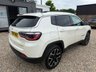 USED 2018 67 JEEP COMPASS 2.0 MultiJetII Limited SUV 5dr Diesel Manual 4WD Euro 6 (s/s) (140 ps) 63,320 MILES+4WD+8.4 INCH UCONNECT TOUCHSCREEN SATELLITE NAVIGATION SYSTEM+BEATS AUDIO SYSTEM+DAB RADIO-BLUETOOTH+DUAL ZONE CLIMATE CONTROL AIR-CONDITIONING+LANE DEPARTURE WARNING+HEATED LEATHER SEATS/HEATED STEERING WHEEL+HALOGEN PROJECTOR HEADLIGHTS+RAIN-SENSING WINDSCREEN WIPERS+FRONT & REAR PARKING ASSISTANCE WITH PARKING CAMERA+PANORAMIC GLASS ROOF+'VOCAL WHITE' PAINT+18 INCH ALLOY WHEELS