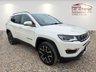 USED 2018 67 JEEP COMPASS 2.0 MultiJetII Limited SUV 5dr Diesel Manual 4WD Euro 6 (s/s) (140 ps) 63,320 MILES+4WD+8.4 INCH UCONNECT TOUCHSCREEN SATELLITE NAVIGATION SYSTEM+BEATS AUDIO SYSTEM+DAB RADIO-BLUETOOTH+DUAL ZONE CLIMATE CONTROL AIR-CONDITIONING+LANE DEPARTURE WARNING+HEATED LEATHER SEATS/HEATED STEERING WHEEL+HALOGEN PROJECTOR HEADLIGHTS+RAIN-SENSING WINDSCREEN WIPERS+FRONT & REAR PARKING ASSISTANCE WITH PARKING CAMERA+PANORAMIC GLASS ROOF+'VOCAL WHITE' PAINT+18 INCH ALLOY WHEELS
