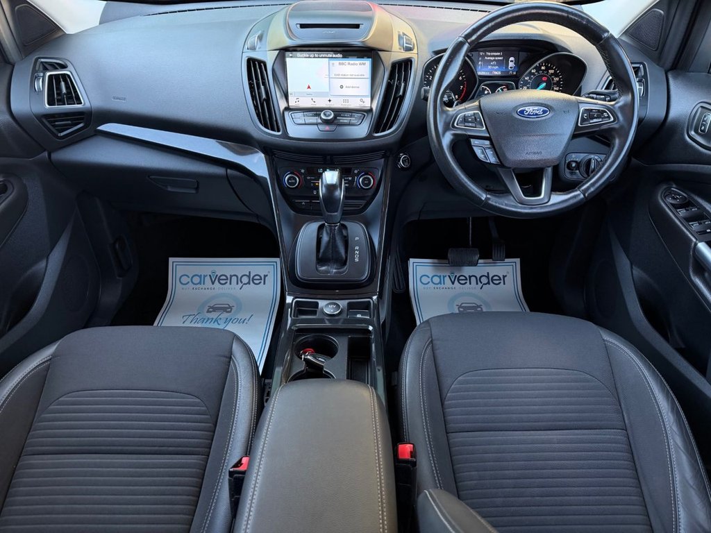 USED 2017 67 FORD KUGA 1.5T EcoBoost Titanium SUV 5dr Petrol Auto AWD Euro 6 (s/s) (182 ps) 9 Services| SatNav| R.Sensor| Cruise |Android Auto|