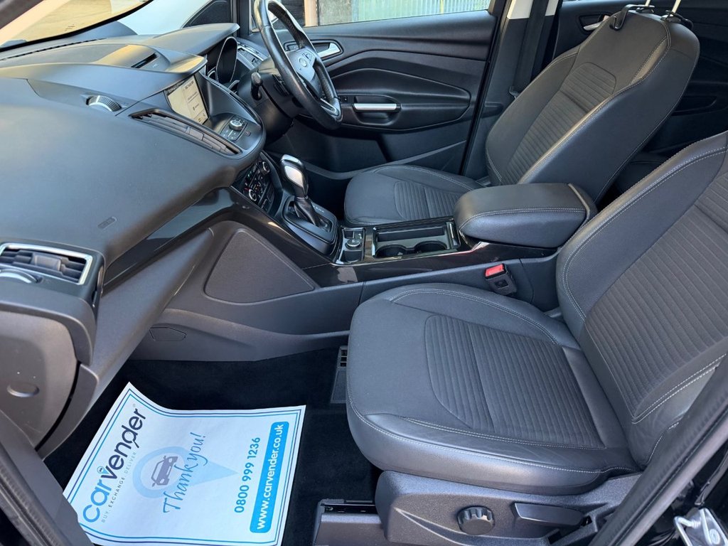 USED 2017 67 FORD KUGA 1.5T EcoBoost Titanium SUV 5dr Petrol Auto AWD Euro 6 (s/s) (182 ps) 9 Services| SatNav| R.Sensor| Cruise |Android Auto|