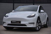 USED 2023 23 TESLA MODEL Y (Dual Motor) Long Range SUV 5dr Electric Auto 4WDE (384 bhp) 1 Owner from New | 2 Keys | Glass Panoramic Roof | VAT Qualifying |Battery Health 93% |  2x Charging Cables Included | Satellite Navigation | Full Black Leather Upholstry | Privacy Glass | Towing Hitch | Pearlescent Paint - Pearl White | 19" Alloy Wheels - Gemini | Tesla Manufacturers Warranty | MOT Valid (19/03/2027)