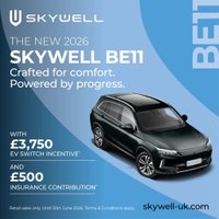 USED 2026 26 SKYWELL BE11 Long Range &pound;30740 OTR!  204PS Upto 404 Range Heated & Cooling Seats, Apple carPlay/ Android Auto, Opening Panoramic Skyroof, Adaptive Cruise, Park Asist, Sensors & Camera, Very Spacious 8 Year Warranty. CALL TODAY