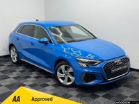 USED 2022 72 AUDI A3 1.4 TFSIe 40 S line Sportback 5dr Petrol Plug-in Hybrid S Tronic Euro 6 (s/s) 13kWh (204 ps) 1 Owner / Sat Nav / Apple Car Play / Bluetooth / Isofix / DAB Rado / Cruise Control