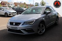 USED 2018 18 SEAT LEON 2.0 TDI FR Technology ST 5dr Diesel Manual Euro 6 (s/s) (184 ps) - EURO 6 - ULEZ, SAT NAV, P/SENSORS, LEDS, APPLE/ANDROID CARPLAY, CRUISE, 17" ALLOYS, DAB & BLUETOOTH