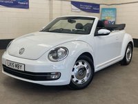 USED 2015 15 VOLKSWAGEN BEETLE 1.2 TSi Design Cabriolet 2 Door Petrol Manual Euro 5 (105 ps) 11 SERVICES TO 27,662 MILES