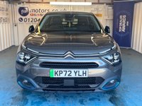 USED 2022 72 CITROEN e-C4 50kWh Sense Plus Hatchback 5dr Electric Auto (136 ps)+2 KEYS+1 FORMER KEEPER+AIRCON+PARK CONTROL+HALF LEATHER SEATS+DIGITAL DASH+BLUETOOTH+MEDIA+APPS+18