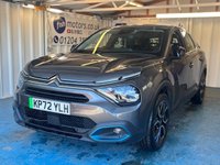 USED 2022 72 CITROEN e-C4 50kWh Sense Plus Hatchback 5dr Electric Auto (136 ps)+2 KEYS+1 FORMER KEEPER+AIRCON+PARK CONTROL+HALF LEATHER SEATS+DIGITAL DASH+BLUETOOTH+MEDIA+APPS+18