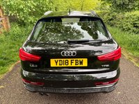 USED 2018 18 AUDI Q3 1.4 TFSI CoD S line Edition SUV 5dr Petrol S Tronic Euro 6 (s/s) (150 ps) + SERVICE HISTORY + 18" ALLOY WHEELS + AUTOMATIC GEARBOX + DAYTIME RUNNING LIGHTS + SATELLITE NAVIGATION + 1/2 LEATHER SEATS + AUTO HEADLIGHTS + REAR PARKING SENSORS + DUAL CLIMATE CONTROL + CRUISE CONTROL + BLUETOOTH / TELEPHONE PREPARATION + RADIO / USB / DAB / MP3 PLAYER + MUCH MUCH MORE...