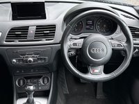USED 2018 18 AUDI Q3 1.4 TFSI CoD S line Edition SUV 5dr Petrol S Tronic Euro 6 (s/s) (150 ps) + SERVICE HISTORY + 18" ALLOY WHEELS + AUTOMATIC GEARBOX + DAYTIME RUNNING LIGHTS + SATELLITE NAVIGATION + 1/2 LEATHER SEATS + AUTO HEADLIGHTS + REAR PARKING SENSORS + DUAL CLIMATE CONTROL + CRUISE CONTROL + BLUETOOTH / TELEPHONE PREPARATION + RADIO / USB / DAB / MP3 PLAYER + MUCH MUCH MORE...