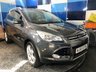 USED 2015 65 FORD KUGA 1.5T EcoBoost Titanium SUV 5dr Petrol Manual 2WD Euro 6 (s/s) (150 ps) A truly stunning example of this Ulez compliant very low mileage Suv fin ished in Magnetic Grey complimented with 18" alloys .This car comes with full dealer service history and comes equipped with front and rear parking sensors with self park facility ,full electric tailgate with release , Dab cd radio with usb inputs ,Bluetooth connectivity ,rapid clear front screen ,dual zone digital climate control ,Ford Sync voice control system ,cruise control and speed limiter ,auto lights and wipers ,pow