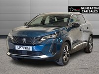 USED 2022 71 PEUGEOT 3008 1.2 PureTech GT SUV 5dr Petrol Manual Euro 6 (s/s) (130 ps) 